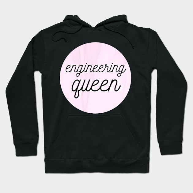 engineering queen pink Hoodie by emilykroll